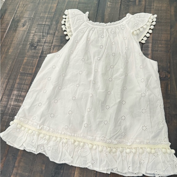 J. Crew White Eyelet Blouse with Ruffles - Picture 9 of 11